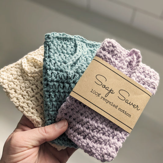 Crochet Soap Saver Pouches