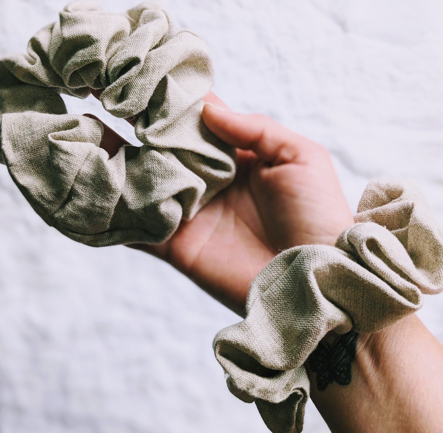 Hemp Linen Scrunchie