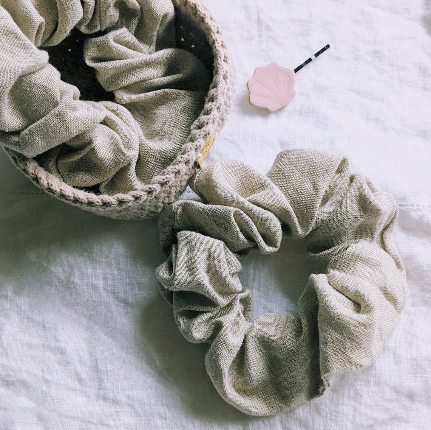 Hemp Linen Scrunchie