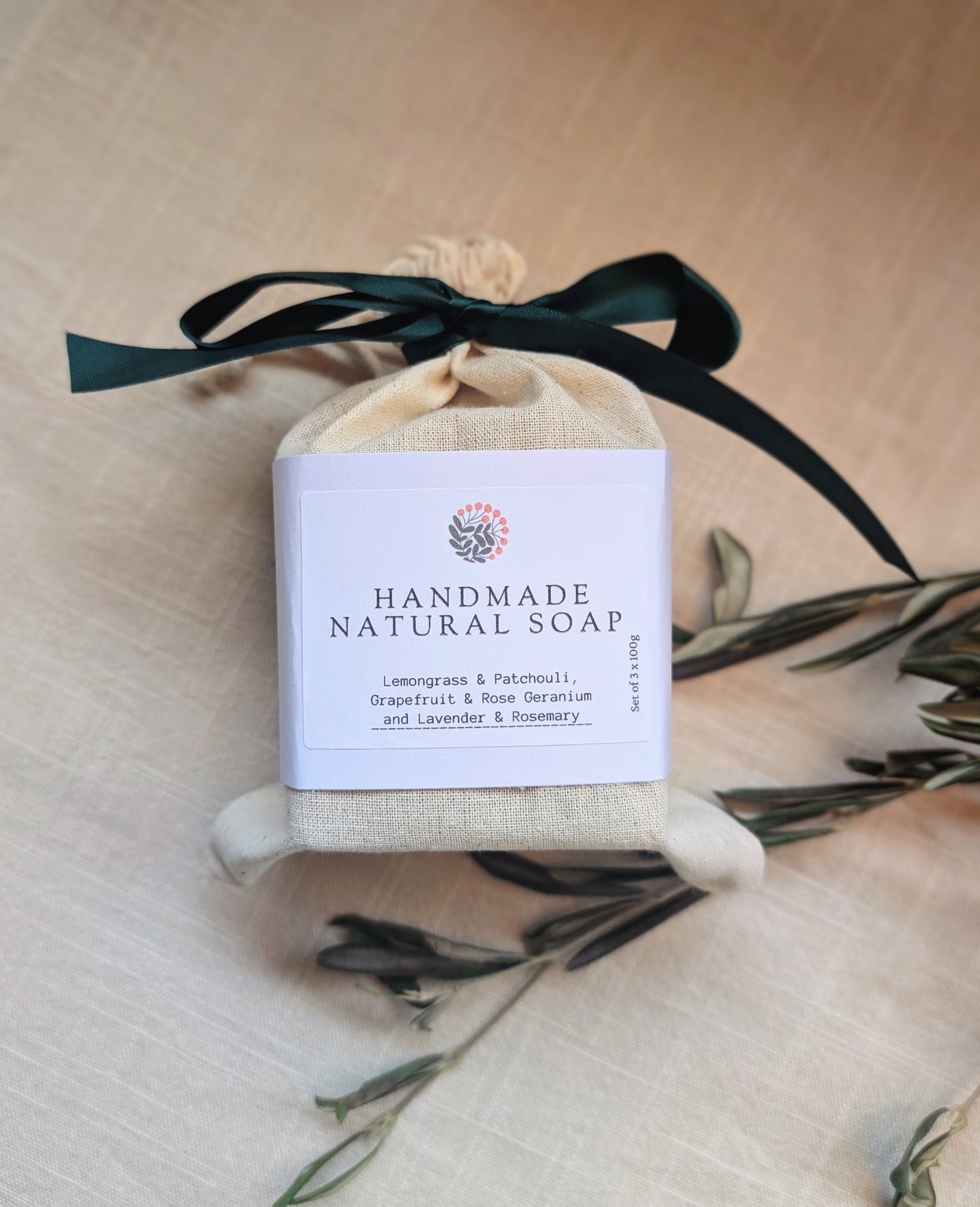 Natural Soap Trio Gift Set