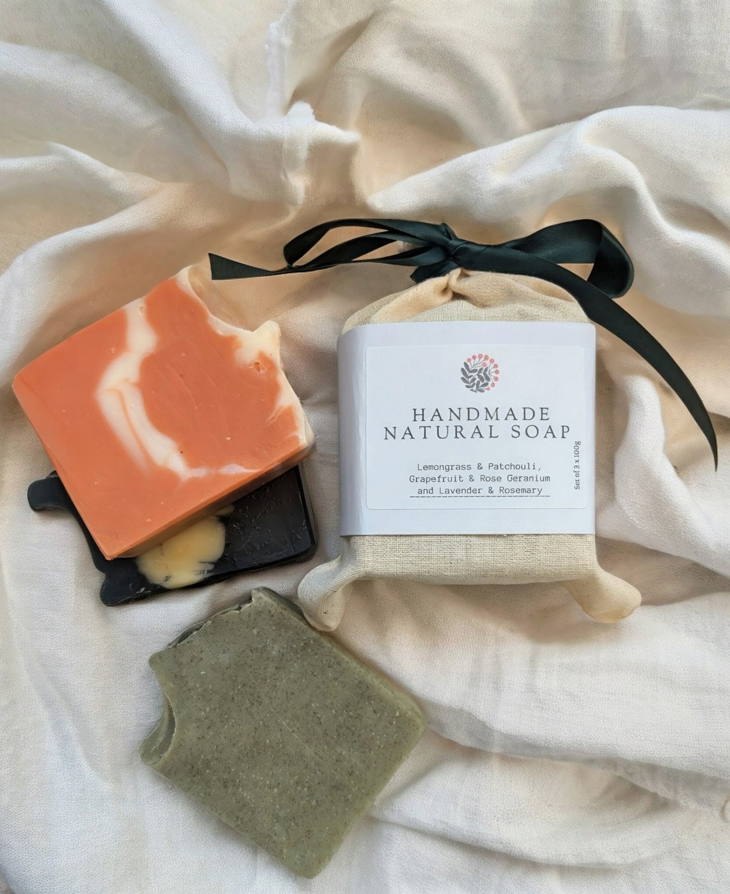 Natural Soap Trio Gift Set